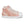 Abstract Coral Pink High Tops - Faux Leather Toe Cap - Dipaliz - Sneakers