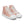Abstract Coral Pink High Tops - Faux Leather Toe Cap - Dipaliz - Sneakers