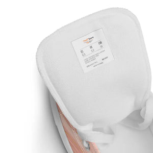 Abstract Coral Pink Canvas High Top Sneakers - Dipaliz