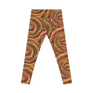 Leggings - Premium Women’s Fashion Durable Stretch Earth Spiral - Dipaliz