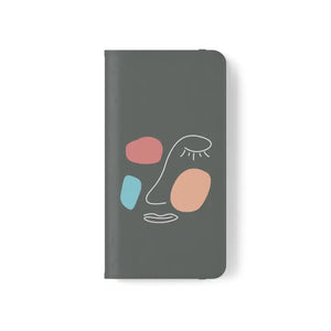 Samsung Galaxy Flip Cases Abstract Face Art Bold Design - Dipaliz - Mobile Phone