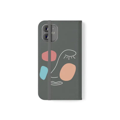 Funky Face Art Flip Cases for Samsung Galaxy - & Protective - Phone Case