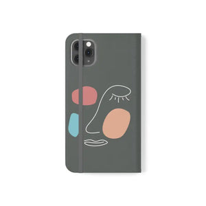 Samsung Galaxy Flip Cases Abstract Face Art Bold Design - Dipaliz - Mobile Phone