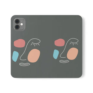 Samsung Galaxy Flip Cases Abstract Face Art Bold Design - Dipaliz - Iphone 11 - Mobile Phone