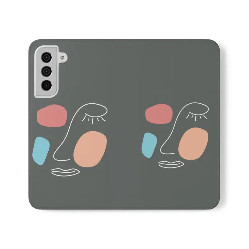 Funky Face Art Flip Cases for Samsung Galaxy - & Protective - S22 Plus Phone Case