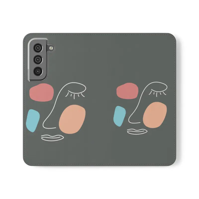 Funky Face Art Flip Cases: Style your Samsung Galaxy - S22 Phone Case