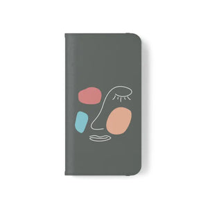 Samsung Galaxy Flip Cases Abstract Face Art Bold Design - Dipaliz - Mobile Phone