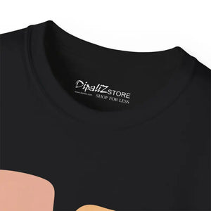Ultra Cotton Tee Abstract Face Bold Women’s Fashion Top - Dipaliz - Clothing Tops