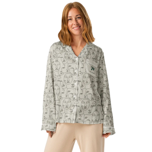 Personalized Long Sleeve Pajama - Abstract Faces - Dipaliz - Clothing Tops - s