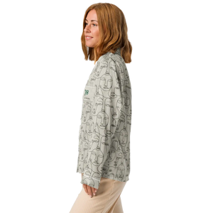 Personalized Long Sleeve Pajama - Abstract Faces - Dipaliz - Clothing Tops - s