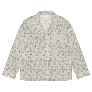 Personalized Long Sleeve Pajama - Abstract Faces - Dipaliz - Clothing Tops - s