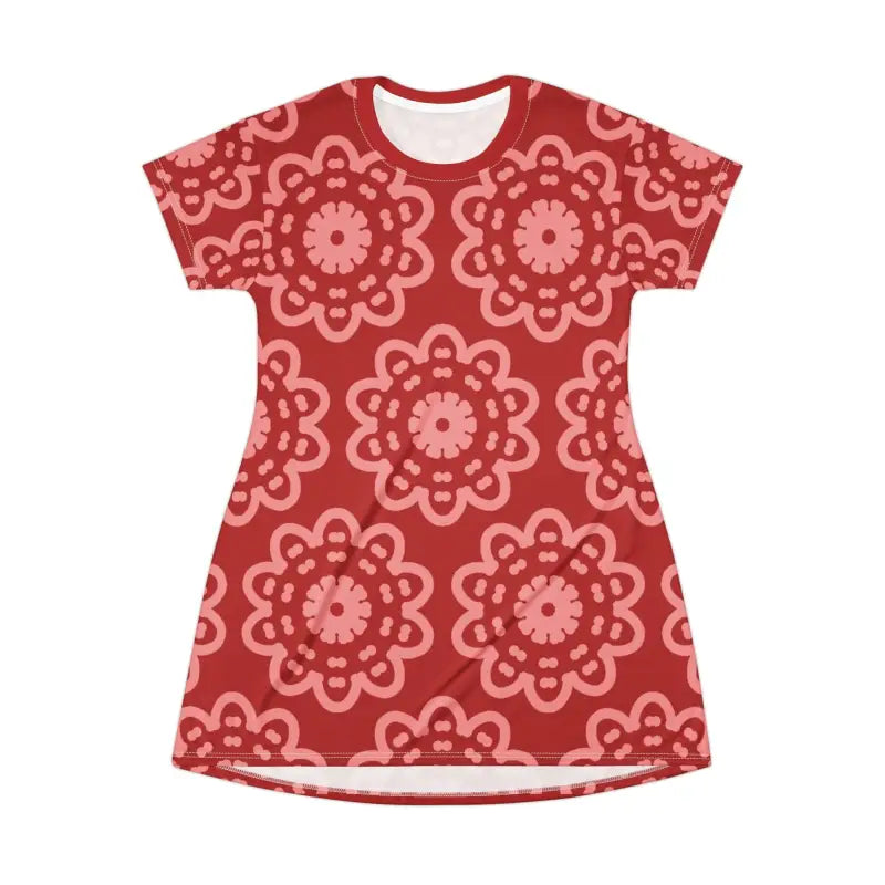 T-shirt Dress - Bold Floral Vibes | Dipaliz - Dresses