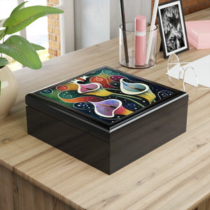 Luxurious Lilly Floral Jewelry Box - Dual Hinges - Dipaliz