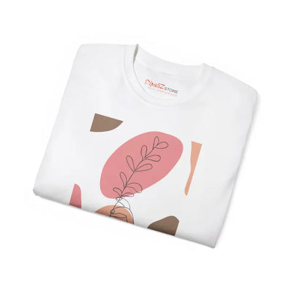 Unisex Ultra Cotton Tee with Abstract Foliage Design - T-shirt