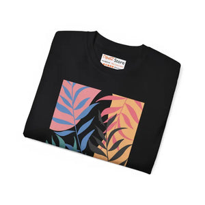 Ultra Cotton Tee Abstract Foliage Women’s Fashion Top - Dipaliz - T-shirts