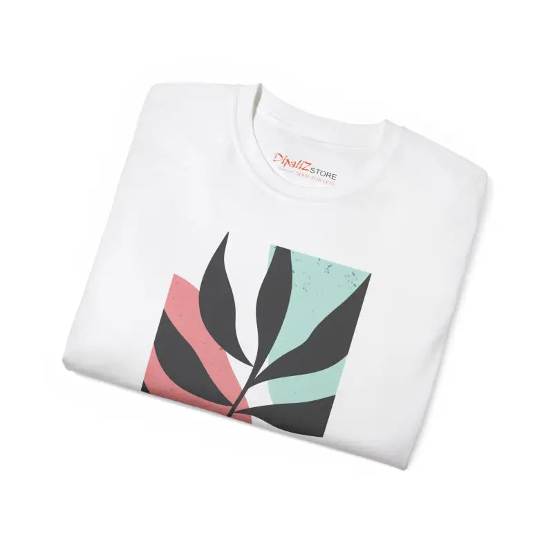 Unisex Ultra Cotton Tee - Vibrant Abstract Foliage Design - T-shirt