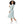Long Sleeve Midi Dress – Teal Abstract Jersey - Dipaliz - Dresses - Xs