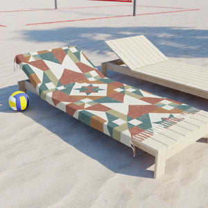 Boho Beach Cloth – Abstract Geometric Pattern - Dipaliz - Towels