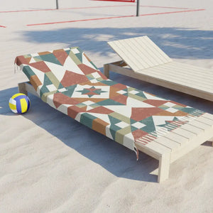 Boho Beach Cloth - Abstract Geometric Pattern Towel - Dipaliz - 38’’ × 81’’ / Polyester - Towels
