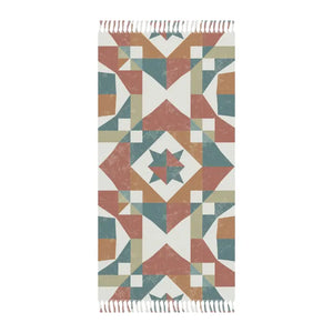 Boho Beach Cloth - Abstract Geometric Pattern Towel - Dipaliz - 38’’ × 81’’ / Polyester - Towels