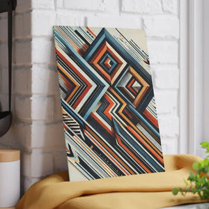 Abstract Glass Cutting Board with Geometrical Pattern - Dipaliz - 8’’ x 11’’ / Rectangle - Boards