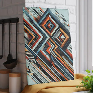 Abstract Glass Cutting Board with Geometrical Pattern - Dipaliz - Boards