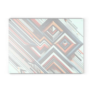 Abstract Glass Cutting Board with Geometrical Pattern - Dipaliz - Boards