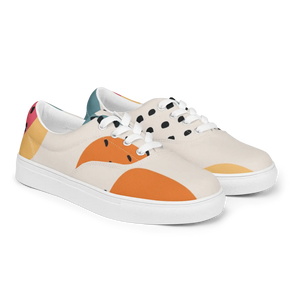 Bold Canvas Shoes - Abstract Geometrical Pattern - Dipaliz - Sneakers