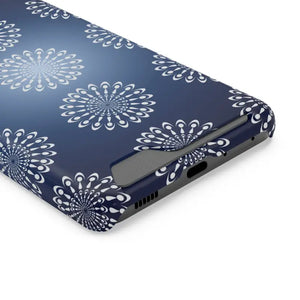 Phone Case - Abstract Gold Pattern on Navy Blue - Dipaliz - Mobile Cases