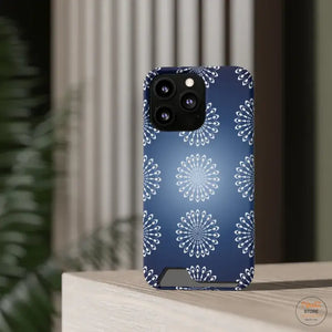 Phone Case - Abstract Gold Pattern on Navy Blue - Dipaliz - Mobile Cases