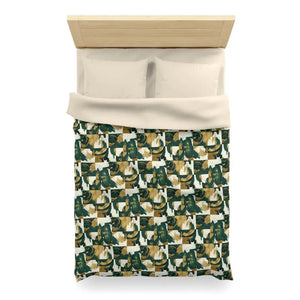 Abstract Green Camouflage Duvet Cover - Earthy Modern - Dipaliz - Covers