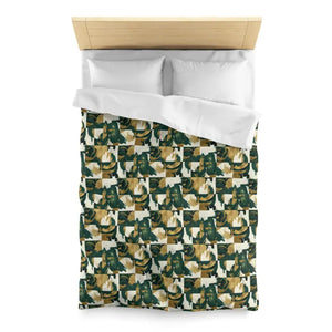 Abstract Green Camouflage Duvet Cover - Earthy Modern - Dipaliz - Covers