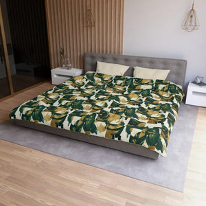 Abstract Green Camouflage Duvet Cover - Earthy Modern - Dipaliz - Covers