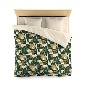 Abstract Green Camouflage Duvet Cover - Earthy Modern - Dipaliz - Covers