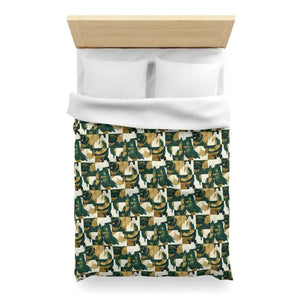 Abstract Green Camouflage Duvet Cover - Earthy Modern - Dipaliz - Covers