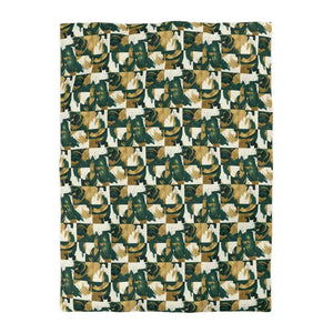 Abstract Green Camouflage Duvet Cover - Earthy Modern - Dipaliz - Twin Xl / Cream - Covers