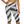 Abstract Yoga Capri Leggings - Black Striped Activewear - Dipaliz