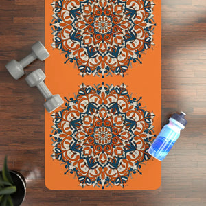 Rubber Yoga Mat Mandala Pattern – Natural 3mm - Dipaliz - & Pilates Mats