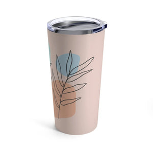 Abstract Nature Tumbler - Beige 20oz Stainless Steel - Dipaliz - Tumblers