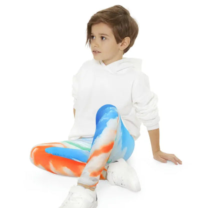 Unlock Style with Youth Orange Abstract Length Leggings - 18-24m Kids Clothes