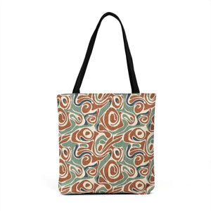 Bags - Woven Tote - Abstract Organic Shapes Tapestry Style - Dipaliz