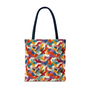 Vibrant All-over Print Tote Bag - Abstract Paint Pattern - Dipaliz - Bags