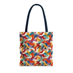 Vibrant All-over Print Tote Bag - Abstract Paint Pattern - Dipaliz - Bags
