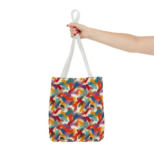 Vibrant All-over Print Tote Bag - Abstract Paint Pattern - Dipaliz - Bags