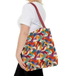 Vibrant All-over Print Tote Bag - Abstract Paint Pattern - Dipaliz - Bags