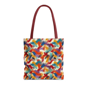 Vibrant All-over Print Tote Bag - Abstract Paint Pattern - Dipaliz - Bags