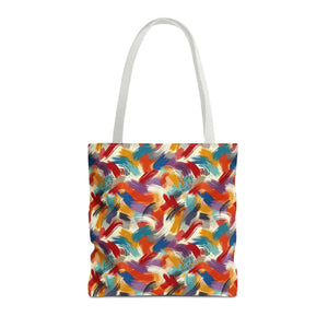 Vibrant All-over Print Tote Bag - Abstract Paint Pattern - Dipaliz - Bags