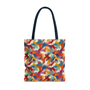 Vibrant All-over Print Tote Bag - Abstract Paint Pattern - Dipaliz - Bags