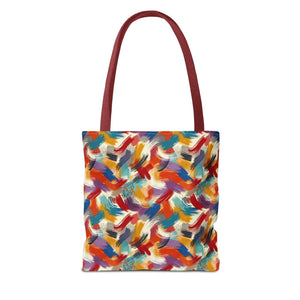 Vibrant All-over Print Tote Bag - Abstract Paint Pattern - Dipaliz - Bags