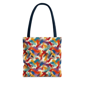 Vibrant All-over Print Tote Bag - Abstract Paint Pattern - Dipaliz - Bags